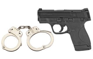 Smith and Wesson Shield 9mm pistol, black.